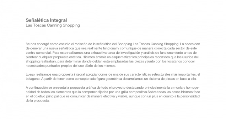 Las Toscas購物中心導視設計