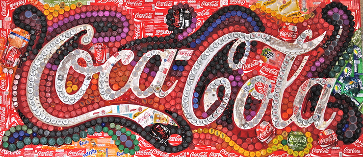 90后美女拼貼出來的藝術作品被谷歌和可口可樂公司看中！