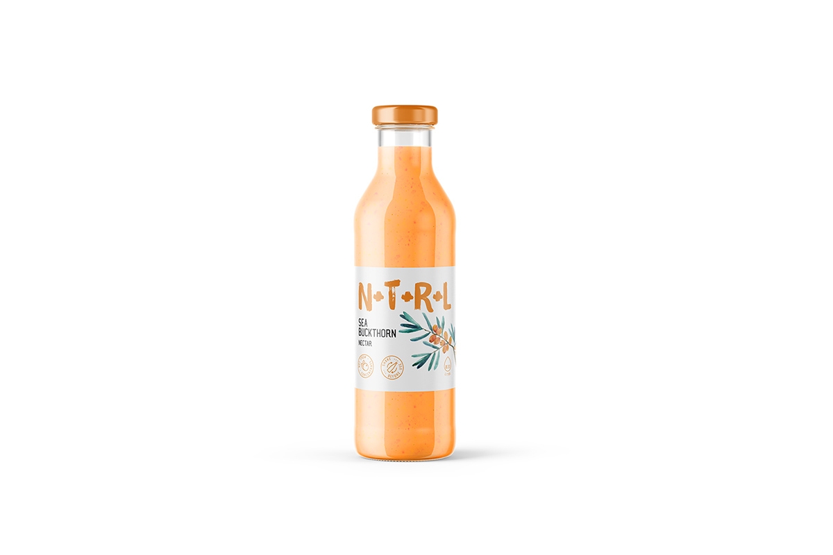 天然飲料，果汁的 品牌的包裝設計