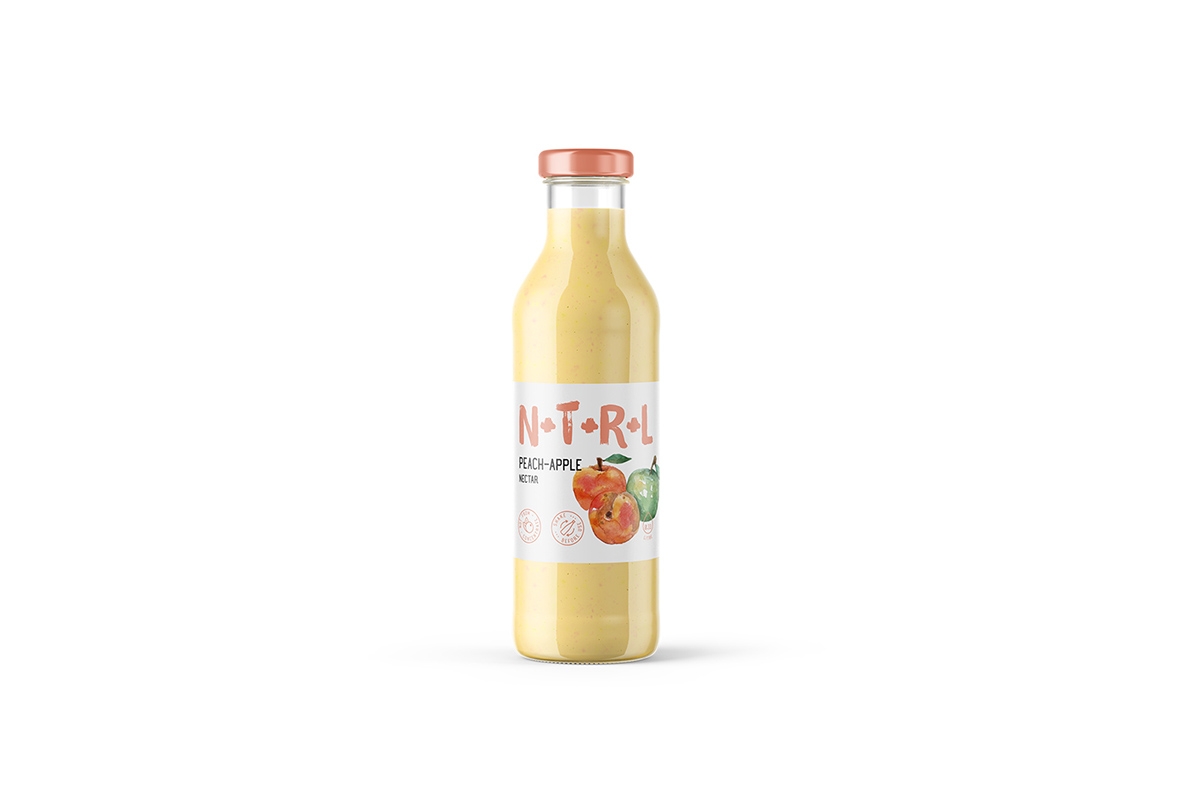 天然飲料，果汁的 品牌的包裝設計